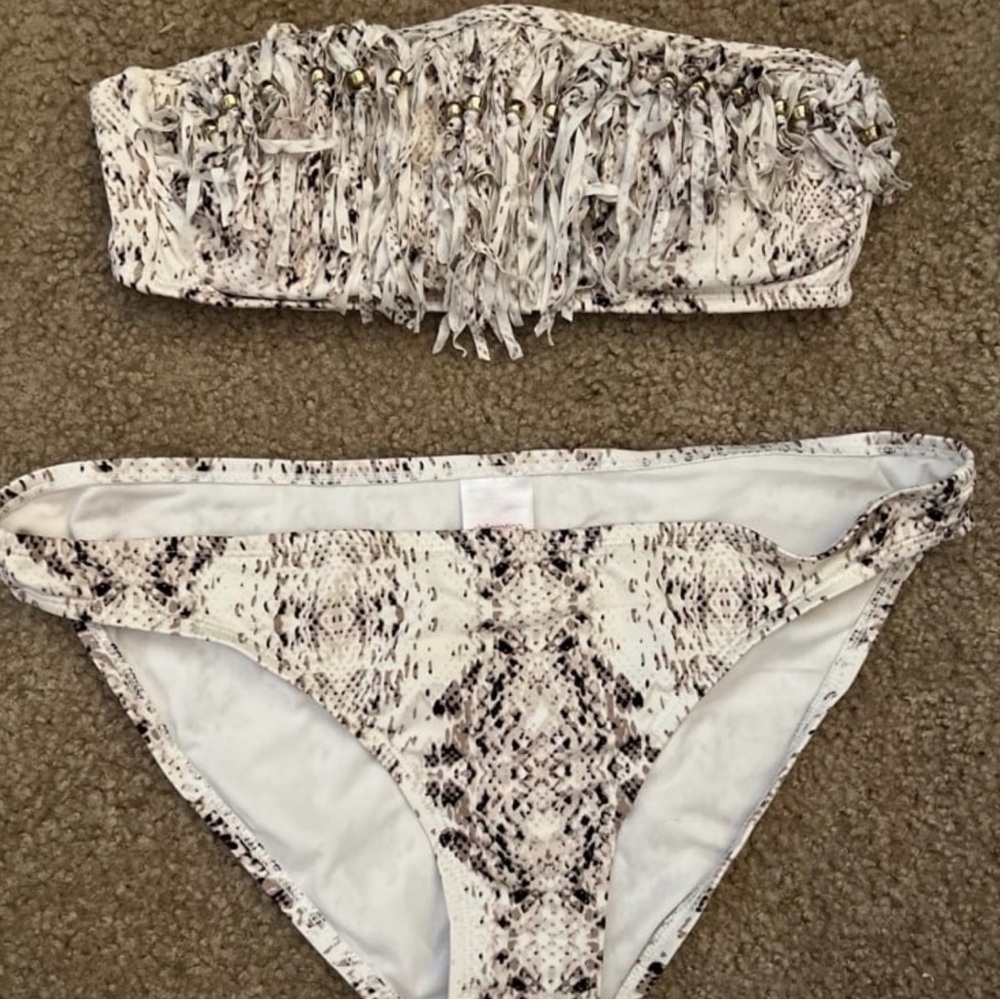 Snakeskin swim suit